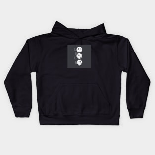 Lost distorted smiley face Kids Hoodie